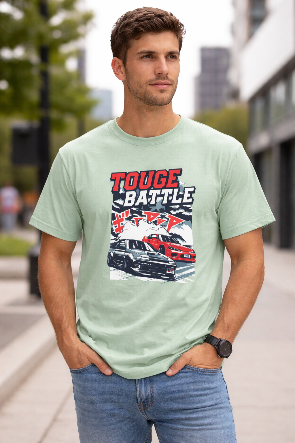 TOUGE BATTLE OVERSIZE TEE